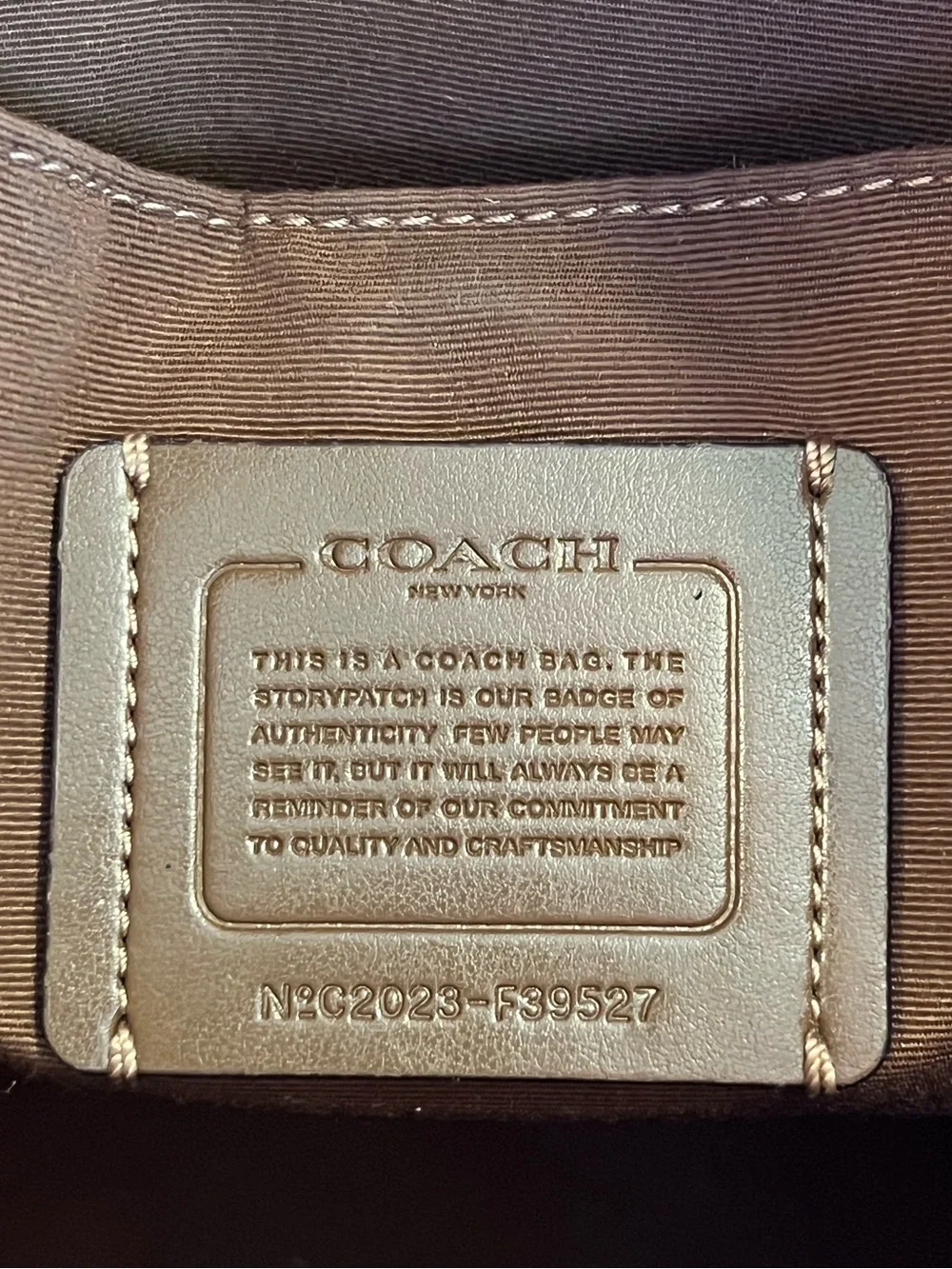 Coach F39527 Women’s Elle Hobo Shoulder Bag Leather Brown Signature Canvas